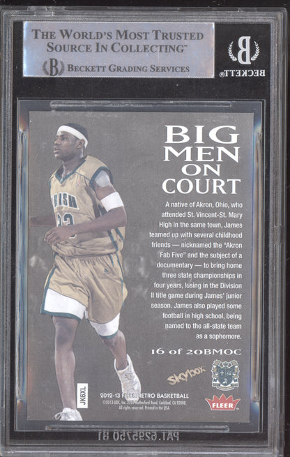 Lebron James 2012 Fleer Retro 97-98 Z Force Big Men on Court BGS 9