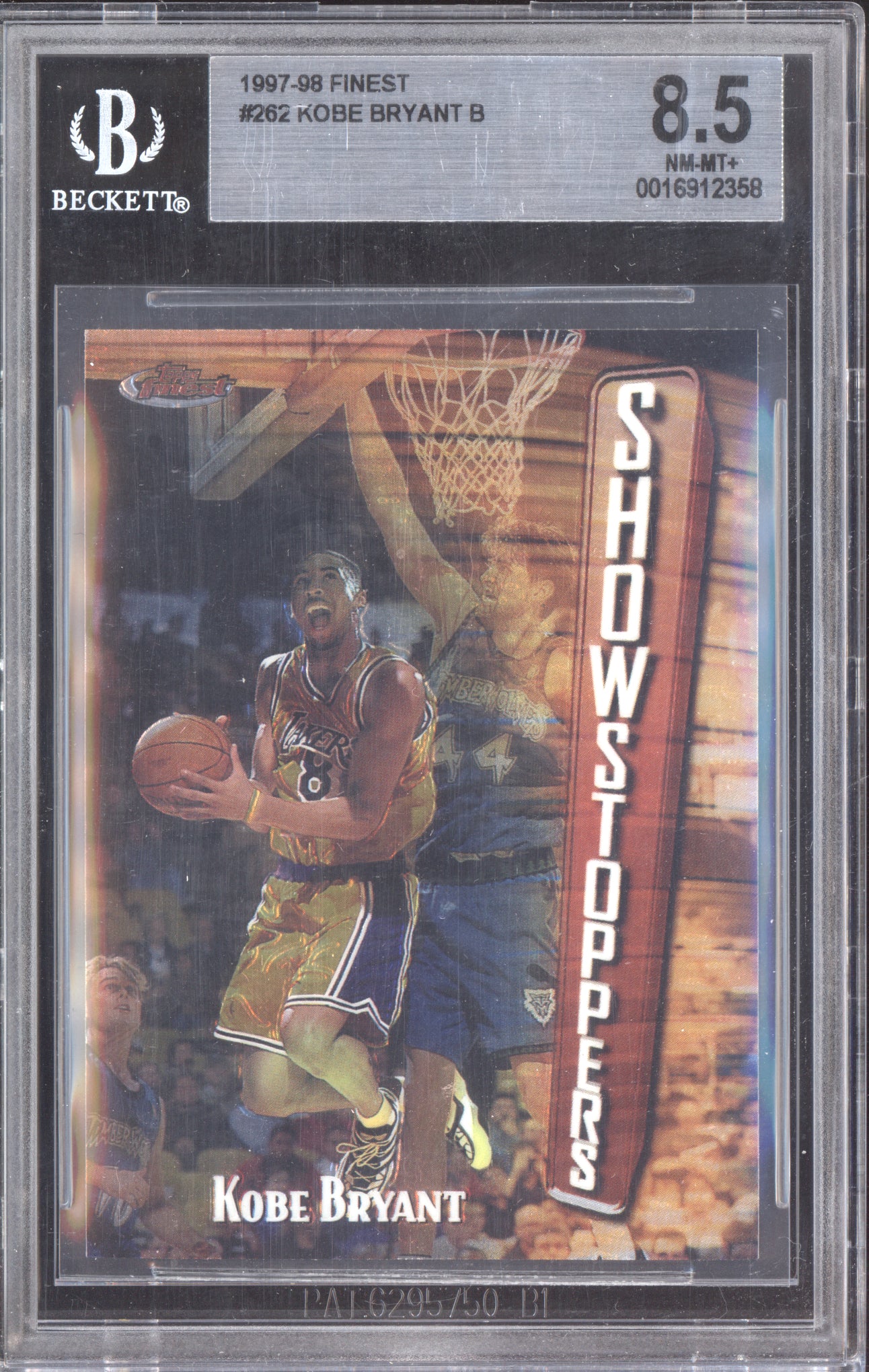 Kobe Bryant 1997 Topps Finest BGS 8.5