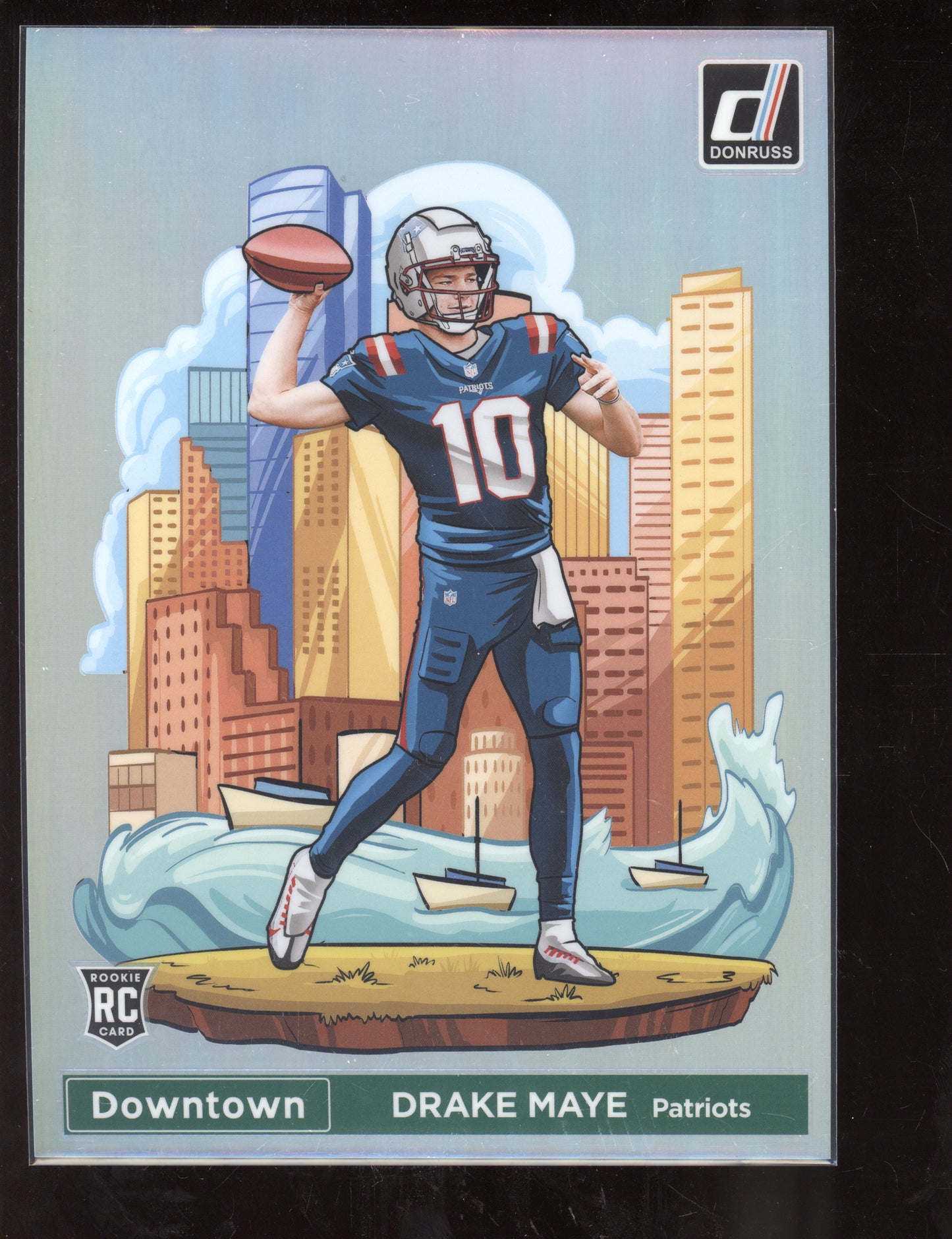 Drake Maye 2024 Panini Donruss Oversized Jumbo Downtown RC