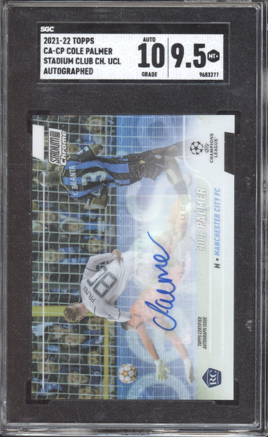 Cole Palmer 2021 Topps Stadium Club Auto RC SGC 9.5/10