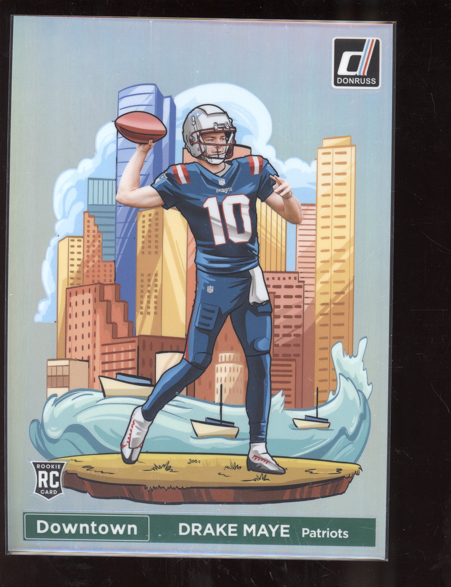 Drake Maye 2024 Panini Donruss Oversized Jumbo Downtown RC