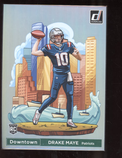 Drake Maye 2024 Panini Donruss Oversized Jumbo Downtown RC