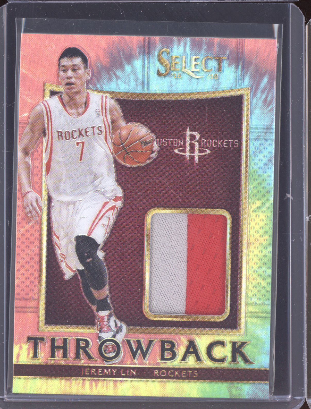 Jeremy Lin 2015 Panini Select Throwback Memorabilia Tie-Dye 06/25
