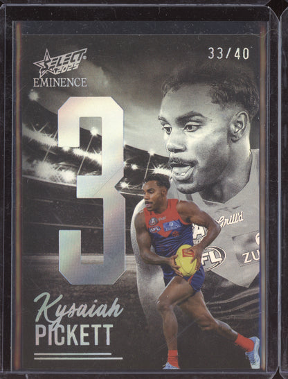 Kysaiah Pickett 2025 Select Eminence Platinum Nameplate 33/40
