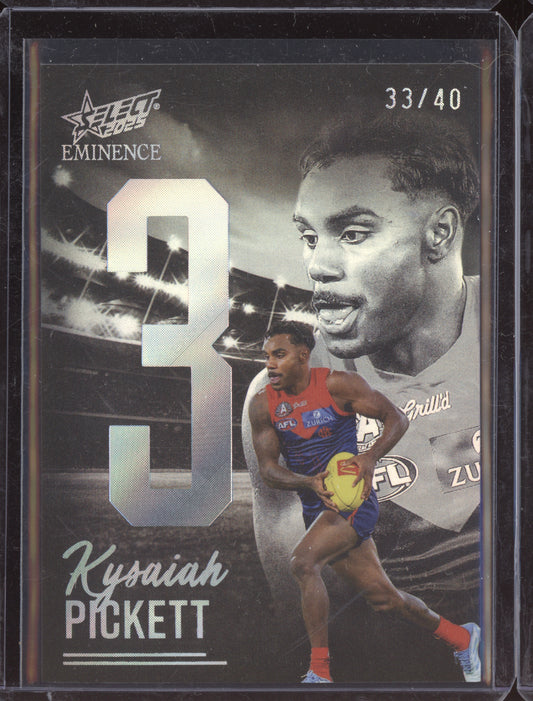 Kysaiah Pickett 2025 Select Eminence Platinum Nameplate 33/40