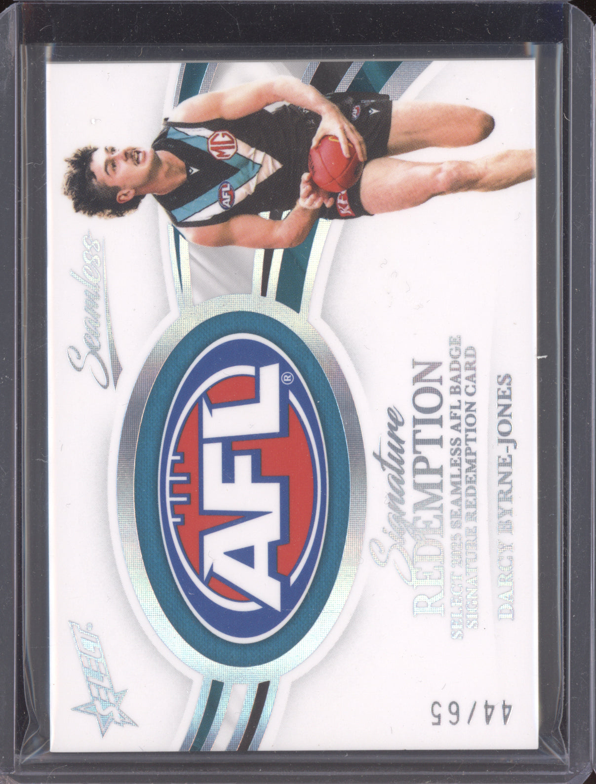 Darcy Byrne-Jones 2025 Select Seamless AFL Badge Signature Redemption 44/65