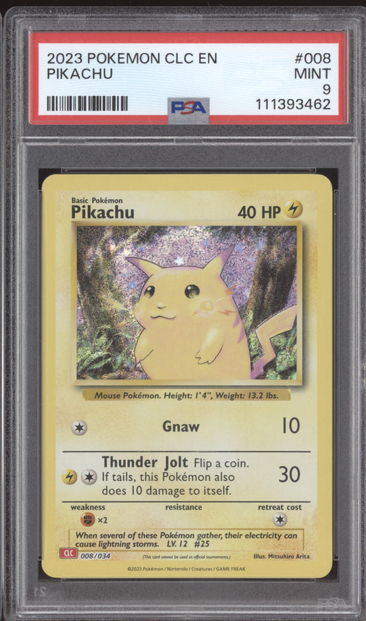 Pikachu 2023 Pokemon Classic Collection 008/034 PSA 9