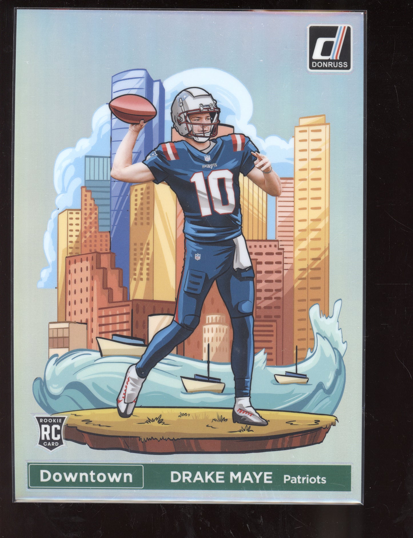 Drake Maye 2024 Panini Donruss Oversized Jumbo Downtown RC