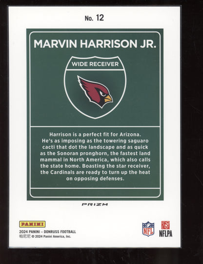 Marvin Harrison Jr 2024 Panini Donruss Oversized Jumbo Downtown RC