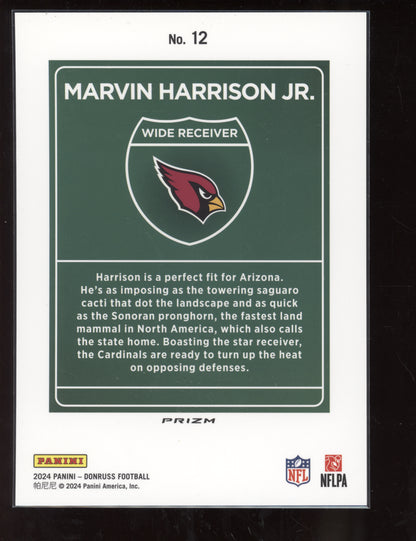 Marvin Harrison Jr 2024 Panini Donruss Oversized Jumbo Downtown RC