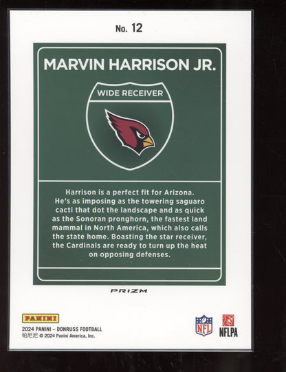 Marvin Harrison Jr 2024 Panini Donruss Oversized Jumbo Downtown RC