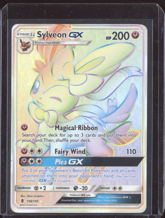 Sylveon-GX 2017 Pokemon Guardians Rising Rainbow Rare 158/145