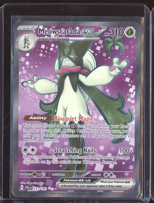 Meowscarada ex 2023 Pokemon Paldea Evolved Ultra Rare 231/193