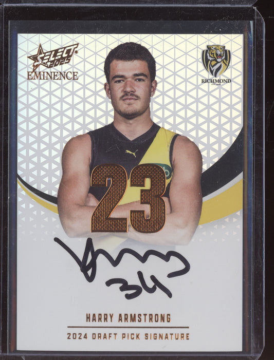 Harry Armstrong 2025 Select Eminence Draft Pick Signature Cooper RC 109/195