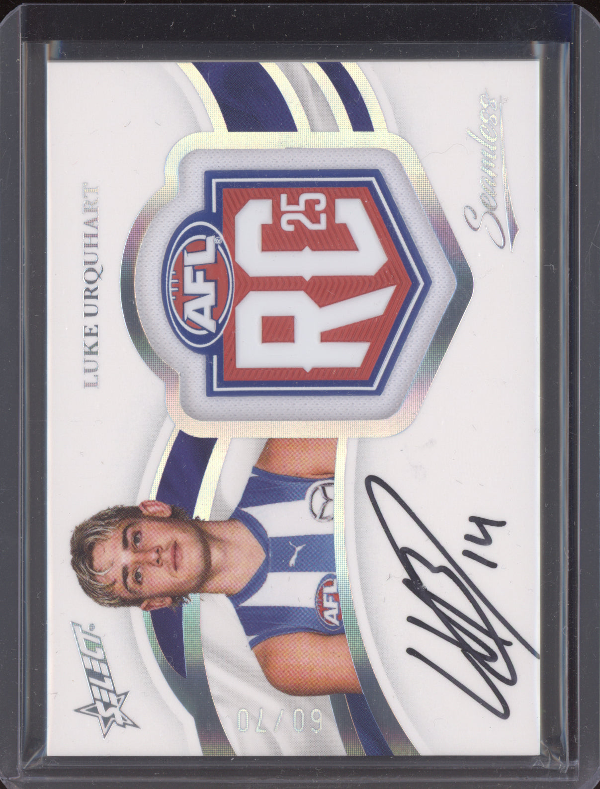 Luke Urquhart 2025 Select Seamless Rookie Badge Signature 60/70