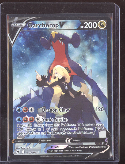Garchomp V Pokemon Astral Radiance  2022 Trainer Gallery Holo Rare V TG23/TG30