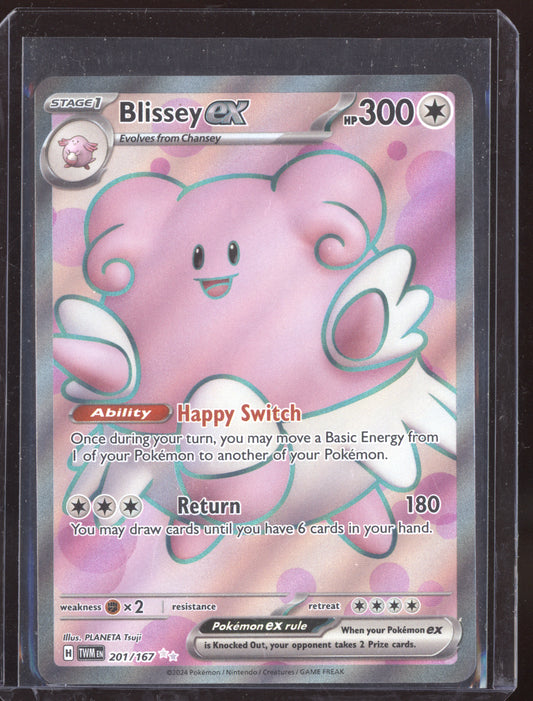 Blissey ex 2024 Pokemon Twilight Masquerade Ultra Rare 201/167