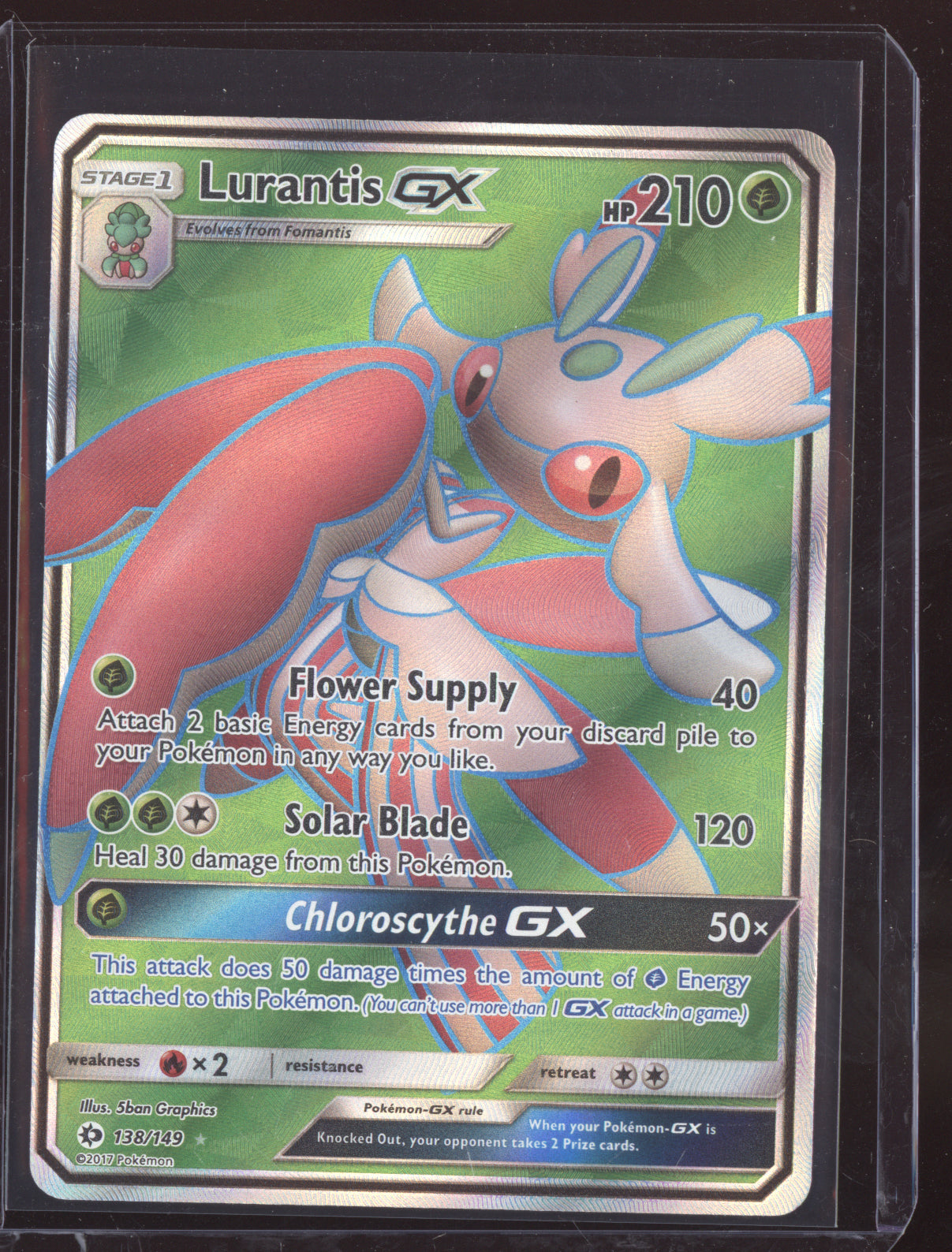 Lurantis GX 2017 Pokemon Sun & Moon Ultra Rare 138/149