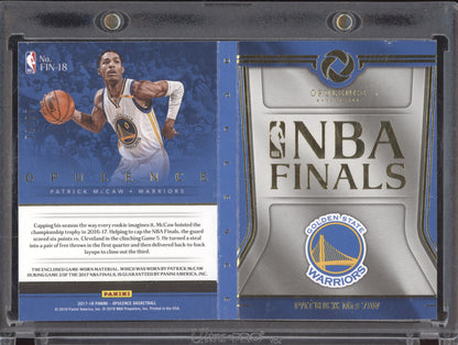 Patrick Mccaw 2017 Panini Opulence NBA Finals Patch 16/21