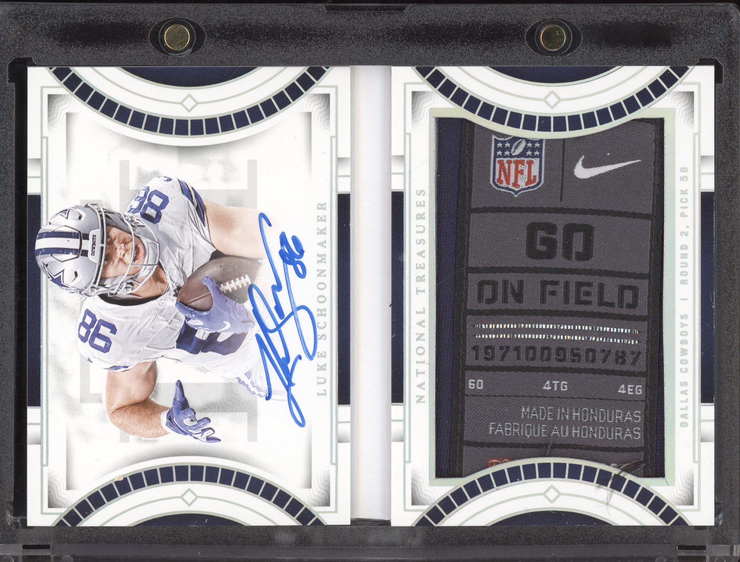 Luke Schoonmaker 2023 Panini National Treasures Rookie Jumbo Prime Booklet RC 1/5