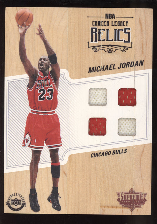 Michael Jordan 2016 Upper Deck Supreme Hard Court Career Legacy Relic