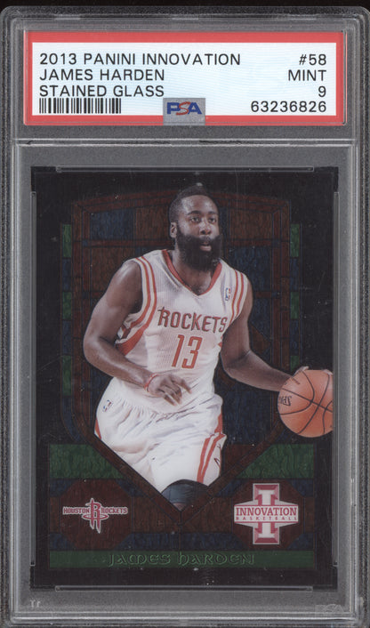 James Harden 2013-14 Panini Innovation Stained Glass PSA 9