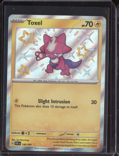 Toxel 2024 Pokemon Paldean Fates Shiny Rare 140/091