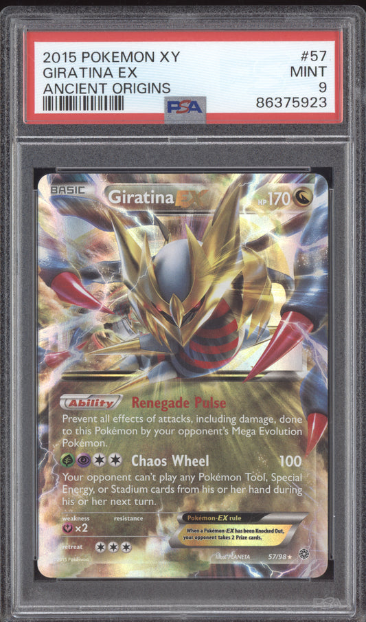 Giratina EX 2015 Pokemon Ancient Origins 57/98 PSA 9