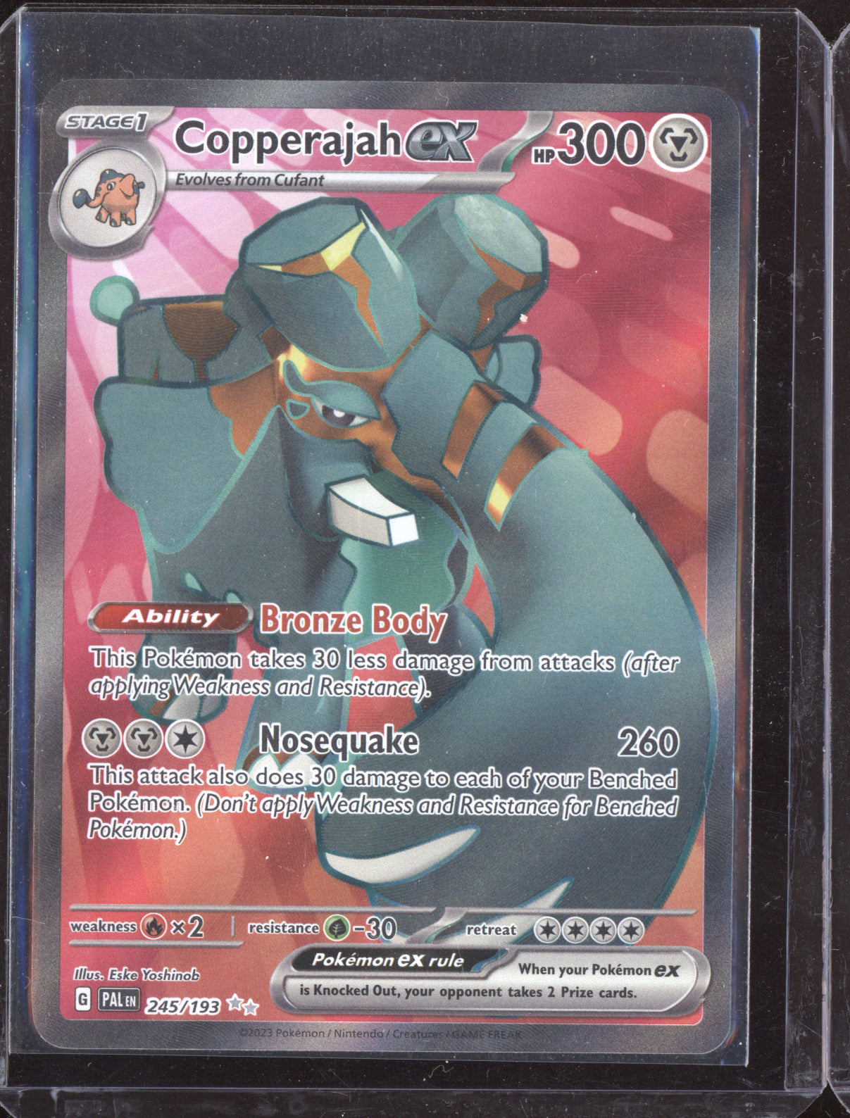 Copperajah ex 2023 Pokemon Paldea Evolved Ultra Rare 245/193