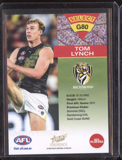 Tom Lynch 2025 Select Eminence 1994 Gold Cards 15/50