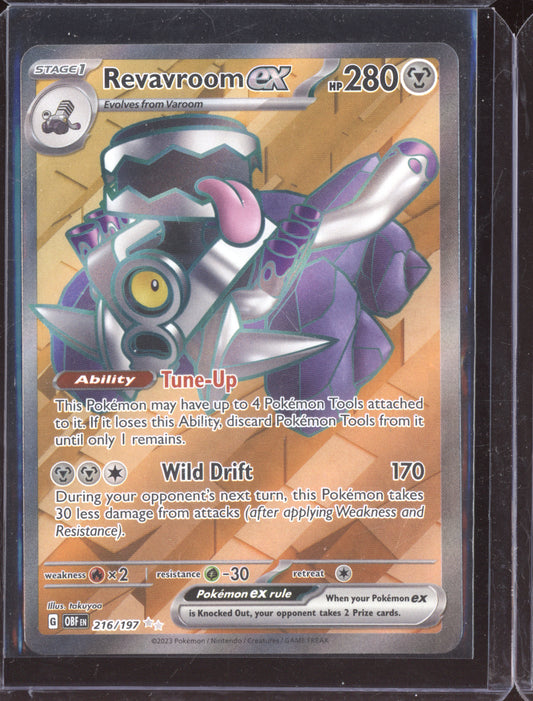 Revavroom ex 2023 Pokemon Obsidian Flames Ultra Rare 216/197