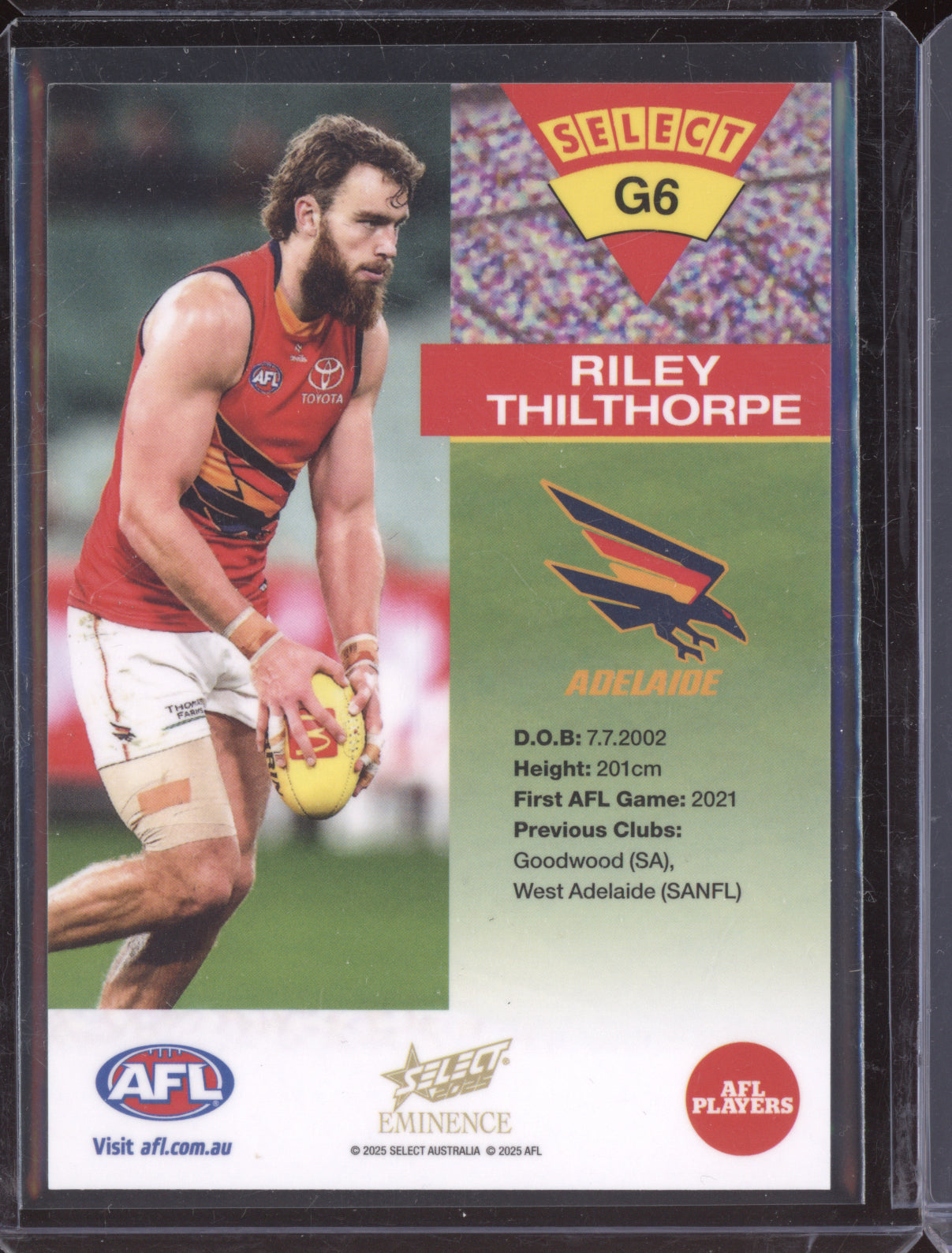 Riley Thilthorpe 2025 Select Eminence 1994 Gold Cards 40/50