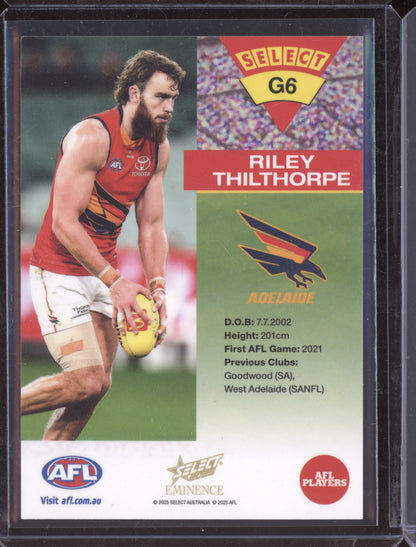 Riley Thilthorpe 2025 Select Eminence 1994 Gold Cards 40/50