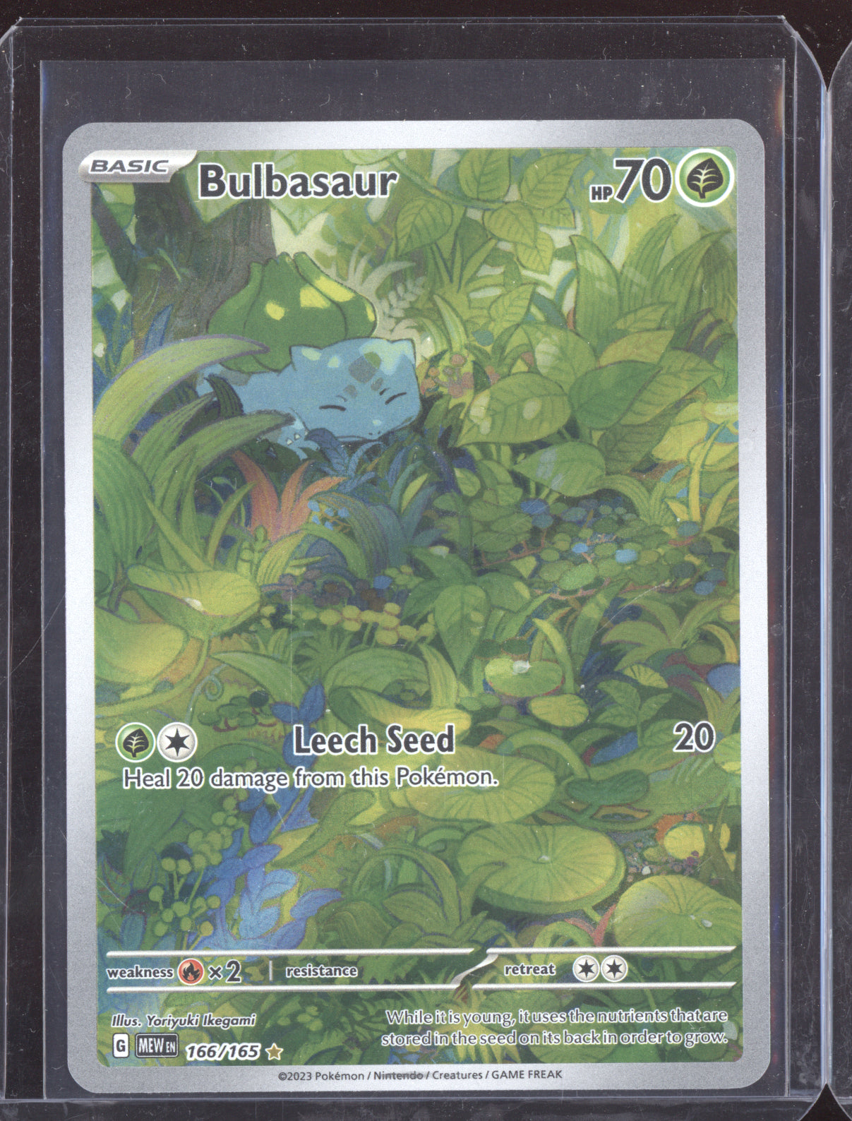 Bulbasaur Pokemon 151 MEW 2023 Illustration Rare 166/165