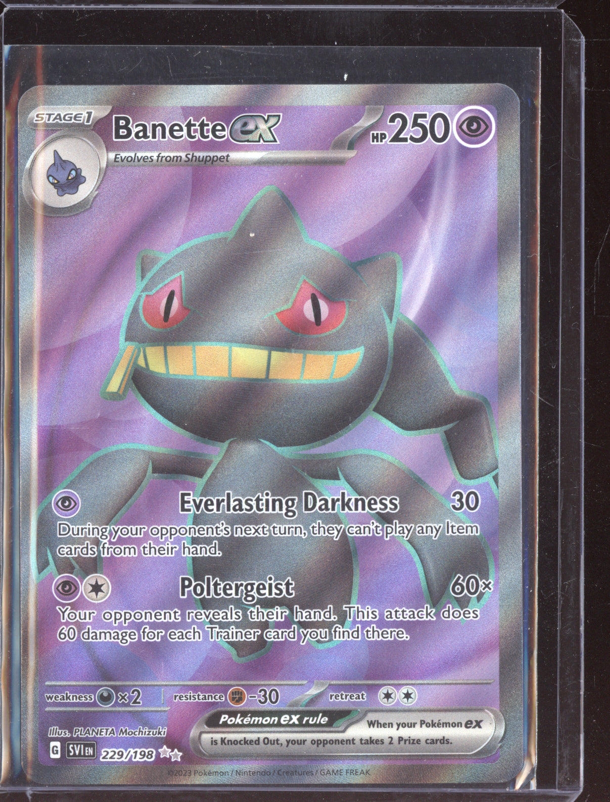 Banette ex 2023 Pokemon SVI Scarlet & Violet Ultra Rare 229/198