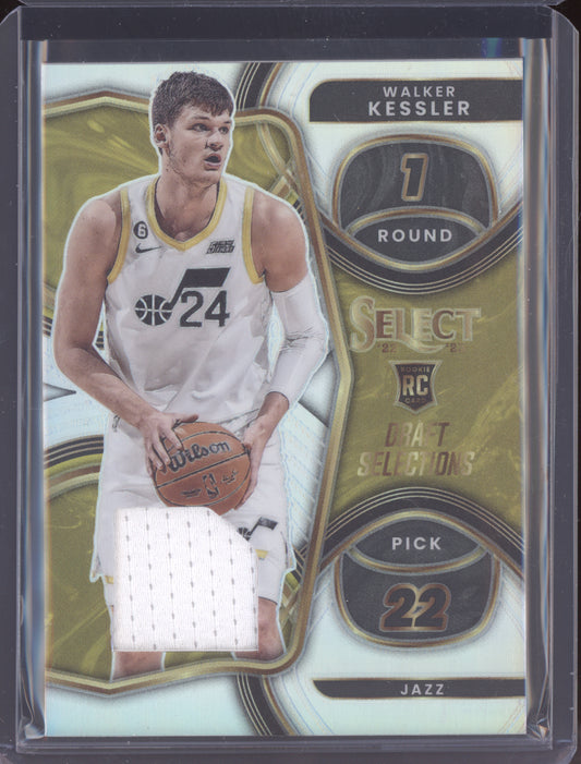 Walker Kessler 2022 Panini Select Draft Selections Patch RC