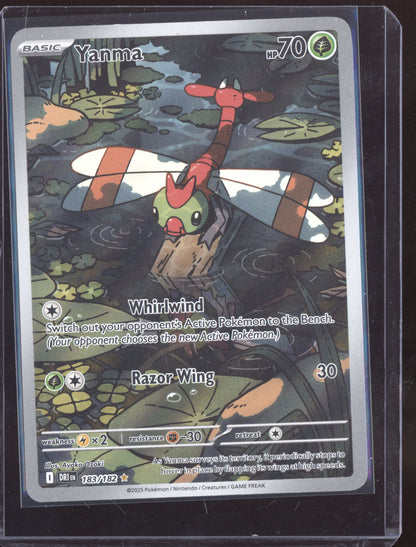 Yanma 2025 Pokemon Destined Rivals Illustration Rare 183/182