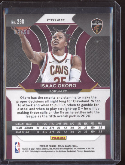 Isaac Okoro 2020-21 Panini Prizm Orange Wave RC 2/60