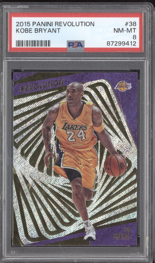 Kobe Bryant 2015 Panini Revolution PSA 8