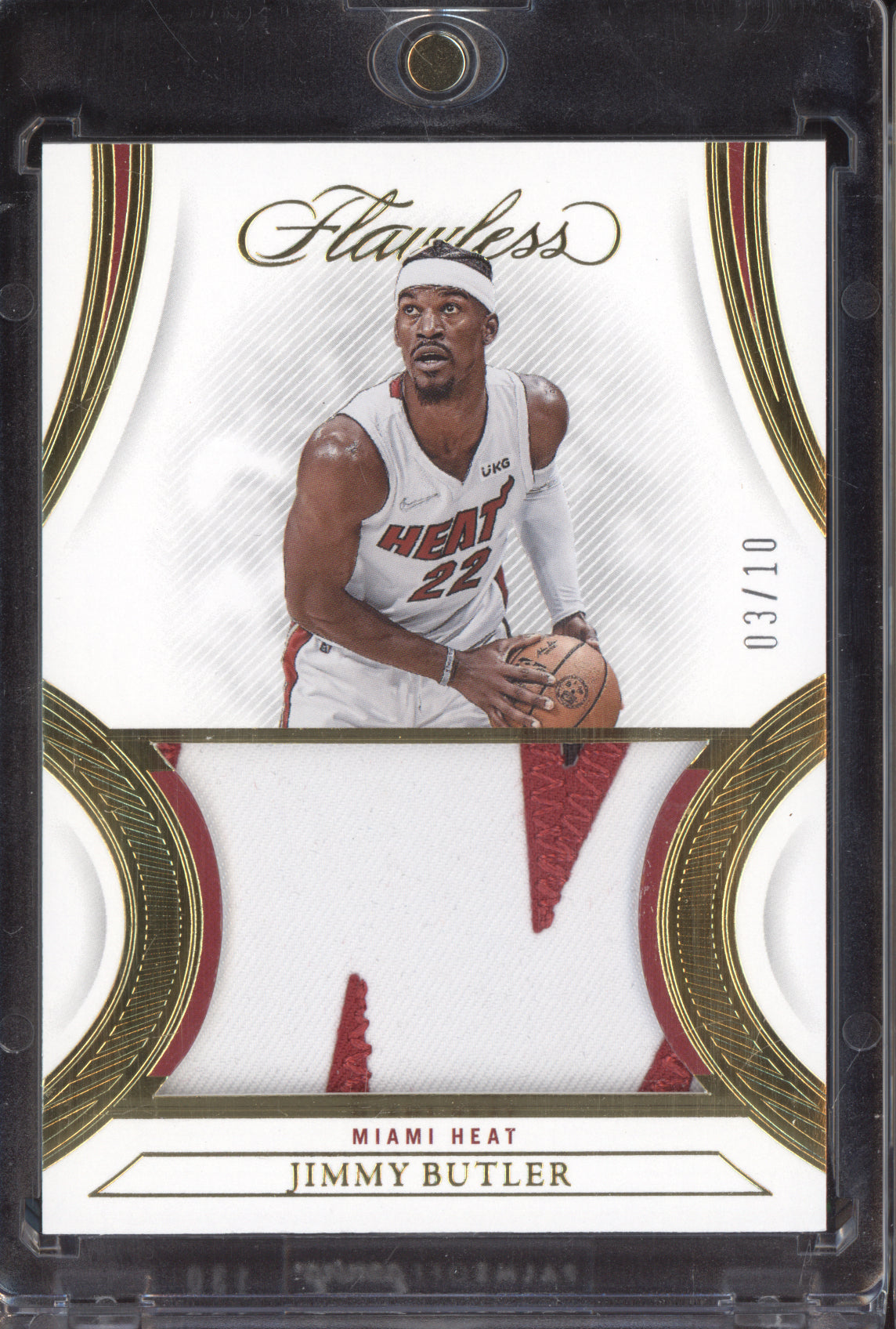 Jimmy Butler 2021-22 Panini Flawless Gold Patches 3/10
