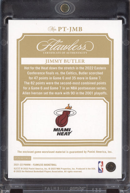 Jimmy Butler 2021-22 Panini Flawless Gold Patches 3/10