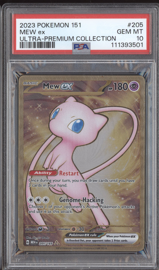 Mew ex 2023 Pokemon MEW EN - 151 Ultra Premium Collection 205/165 PSA 10