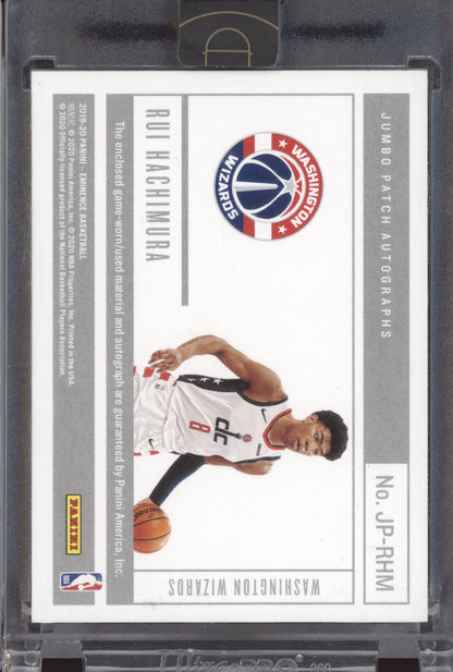 Rui Hachimura 2019-20 Panini Eminence Jumbo Patch Auto RC 1/10
