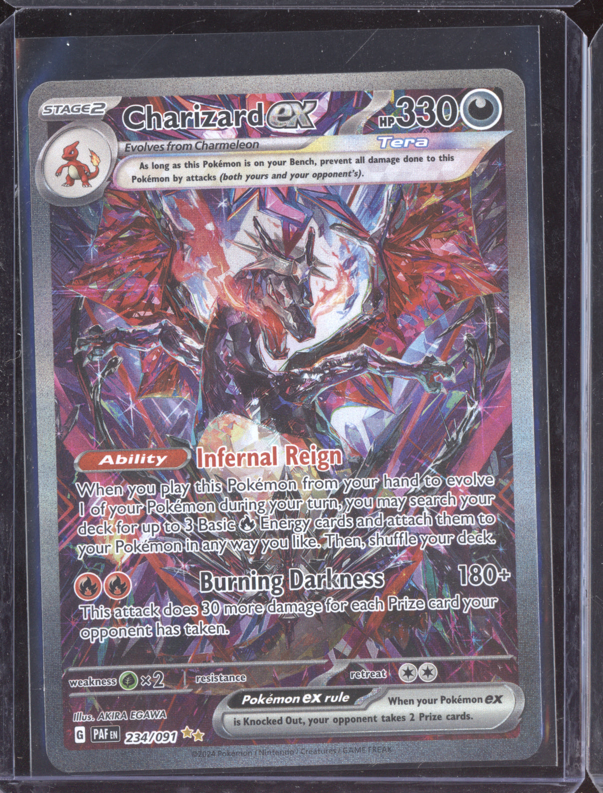Charizard ex Pokemon Paldean Fates PAF 2024 Special Illustration Rare 234/091