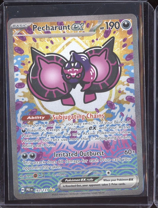 Pecharunt ex 2025 Pokemon Prismatic Evolutions Special Illustration Rare 163/131