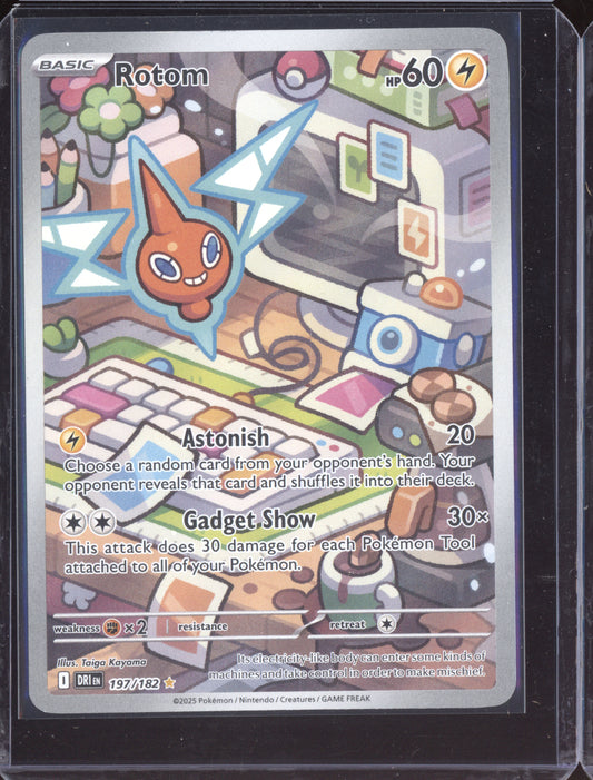 Rotom 2025 Pokemon Destined Rivals Illustration Rare 197/182