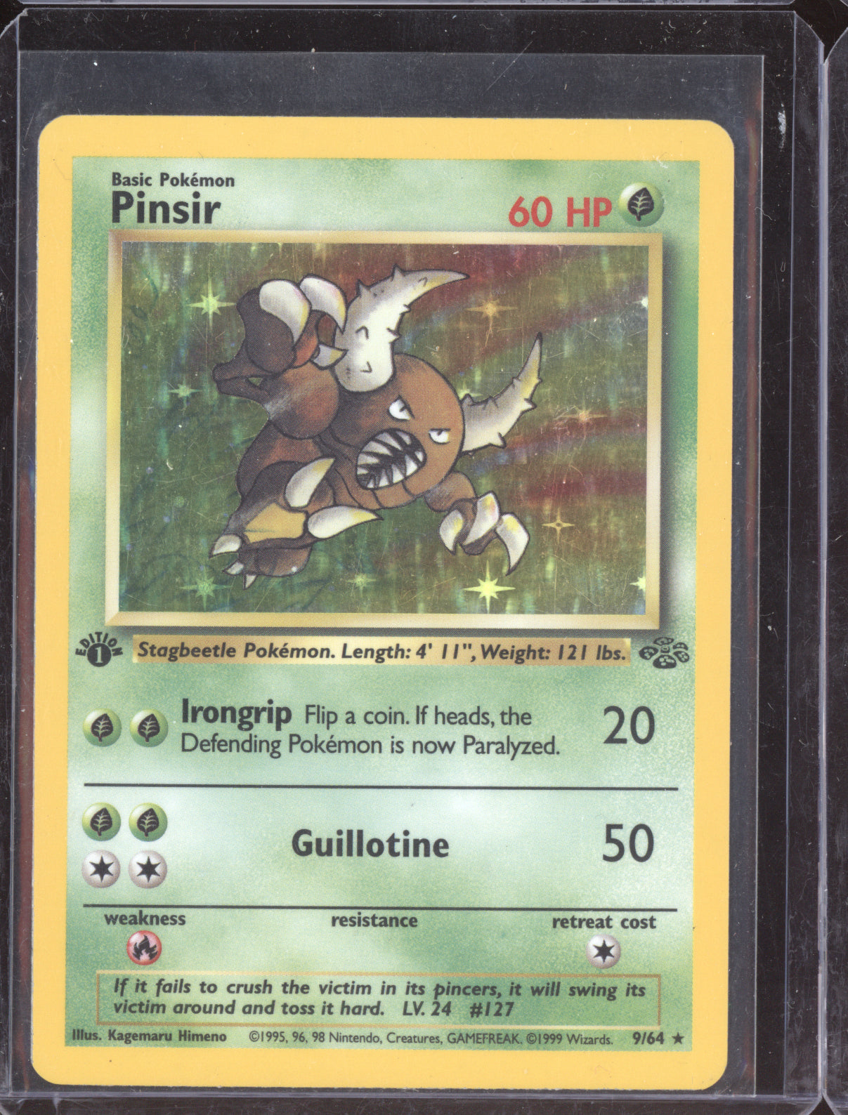 Pinsir 1999 Pokemon Jungle 1st Edition Holo 9/64