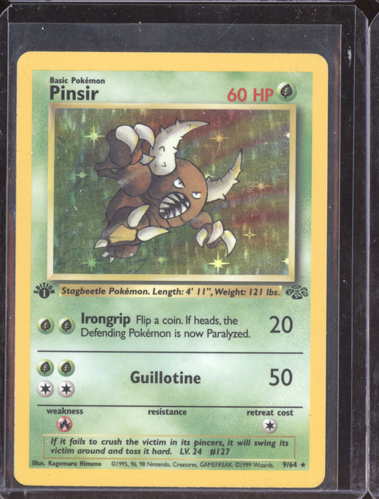 Pinsir 1999 Pokemon Jungle 1st Edition Holo 9/64