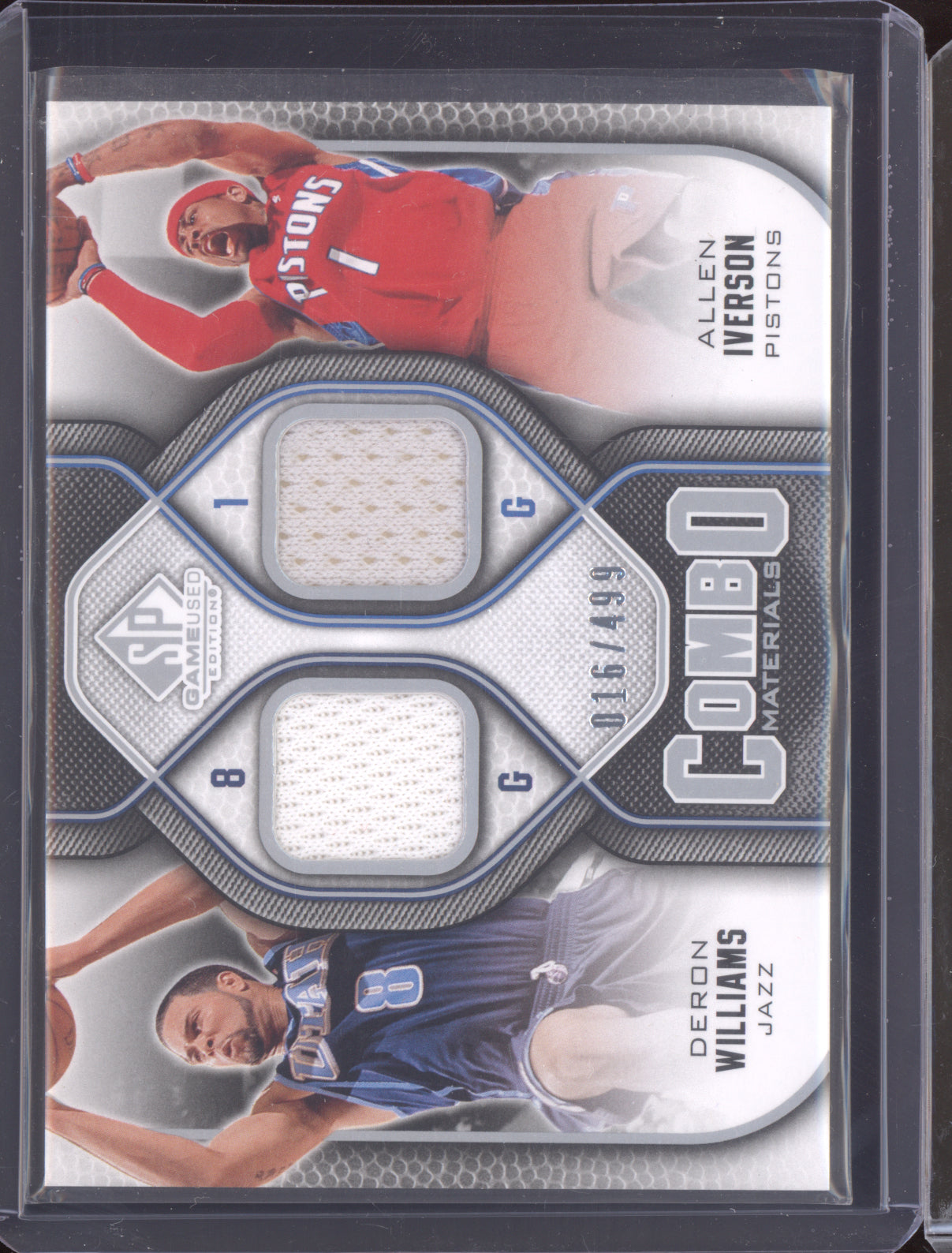 Baron Davis / Deron Williams 2009 Upper Deck SP Game Used Combo Materials 016/499