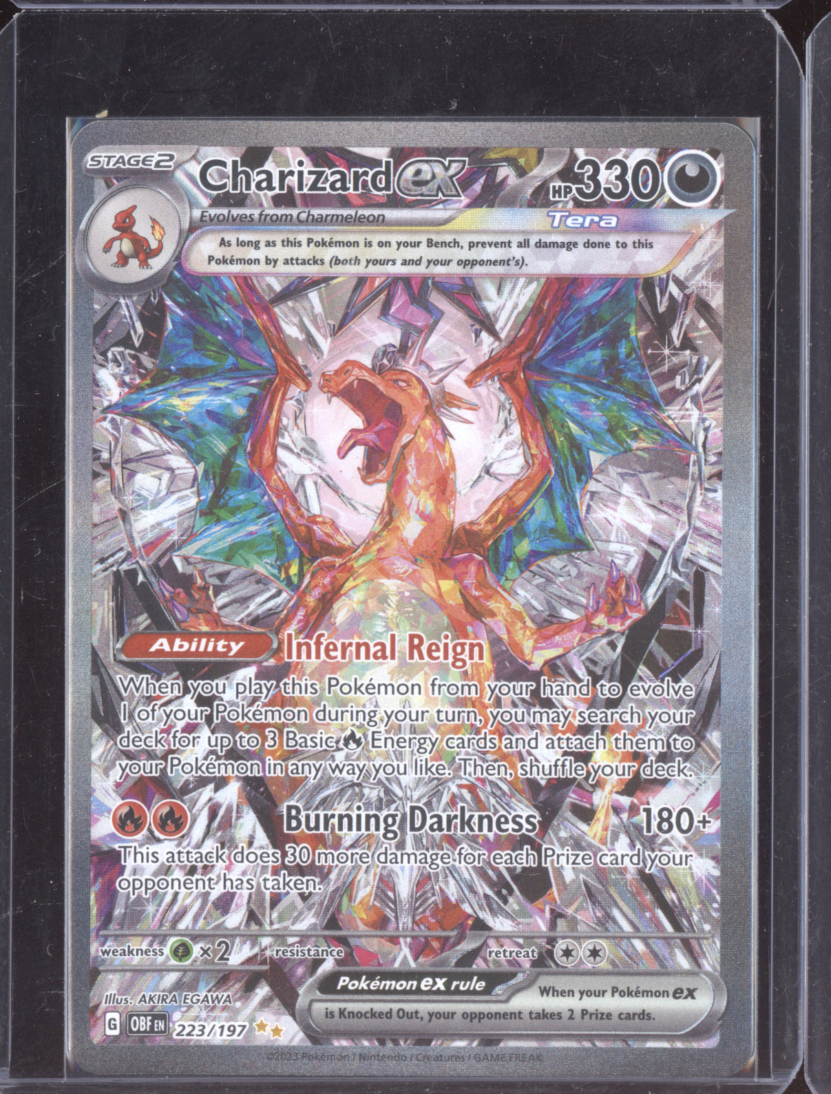 Charizard ex Pokemon Obsidian Flames OBF 2023 Special Illustration Rare 223/197